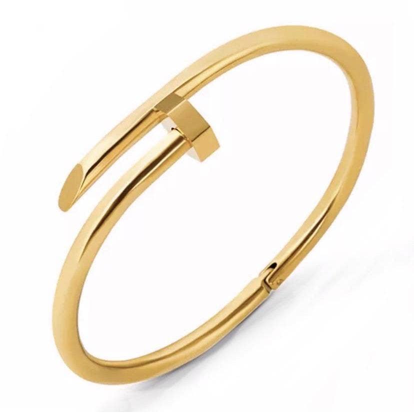 Axel Nail Bracelet: Gold